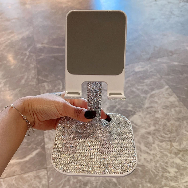 Tablet Ipad Accessories - Bling Diamond Desktop Phone Holder Suitable