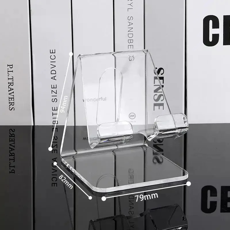 Tablet Phone Accessories - Transparent Acrylic Phone Stand, Minimalist Clear