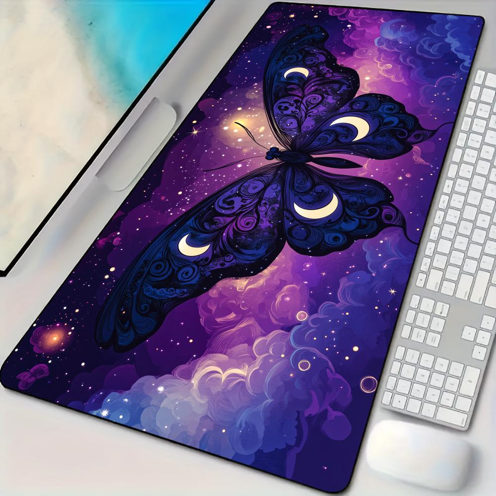 Rugged Tablet Accessories - Elegant Night Butterfly Mouse Pad Desk