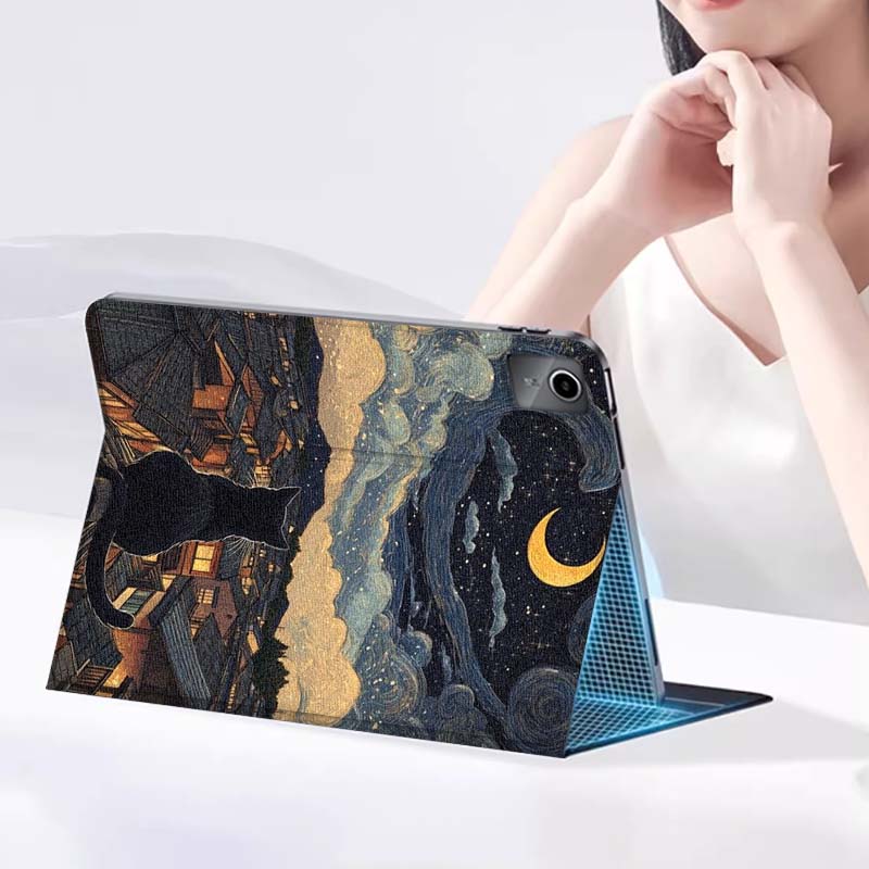 Oil Painting Cat Panda For Xia - Lenovo Tablet P12 Accessories recension och pris
