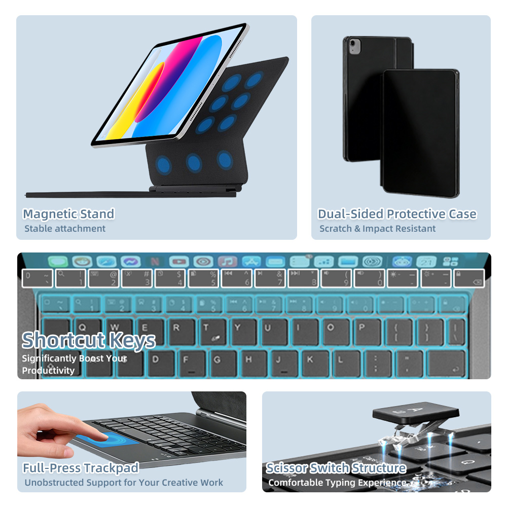 2026 Magic Keyboard with Bluet - Tablet Ipad Accessories recension och pris