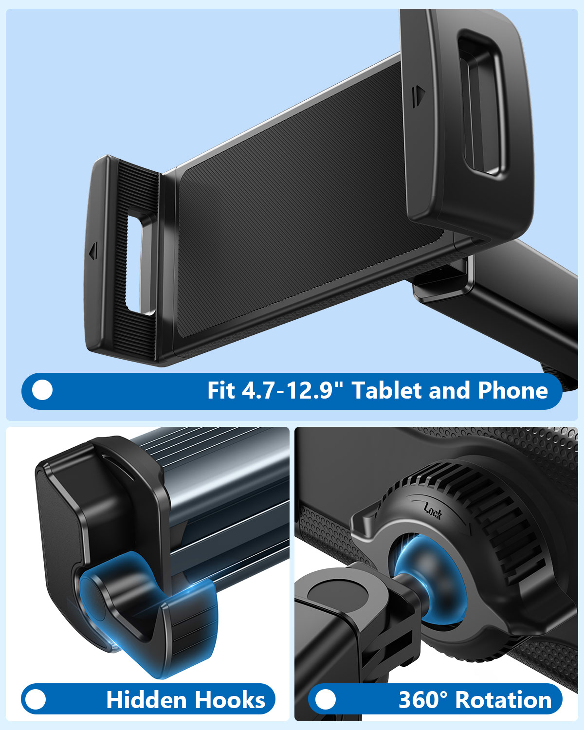 Hipacool Car Tablet Holder Sta - Tablet Accessories Must Have recension och pris