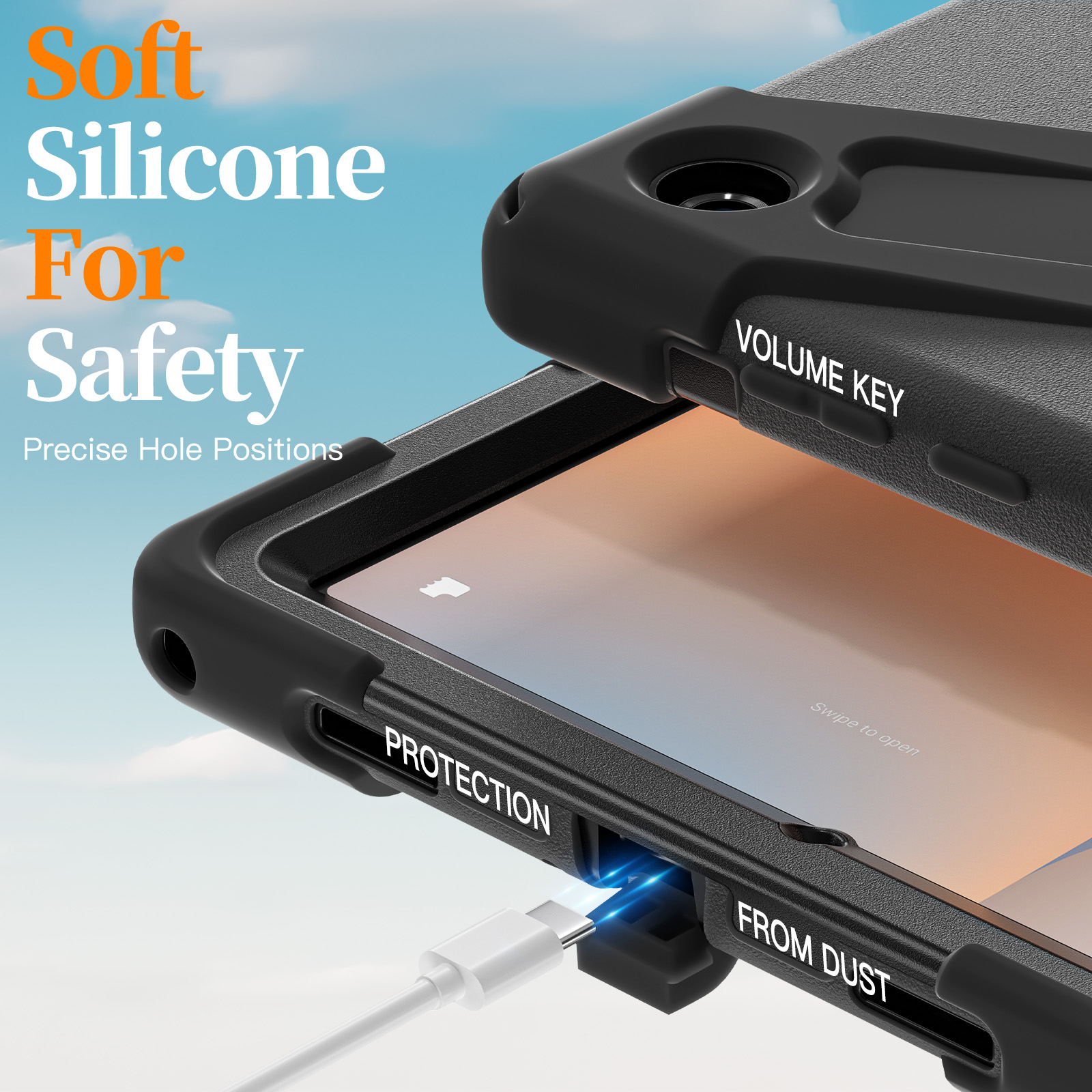 AJIUYU 360° Rotating Rugged Ca - Samsung Tablet A9 Accessories recension och pris