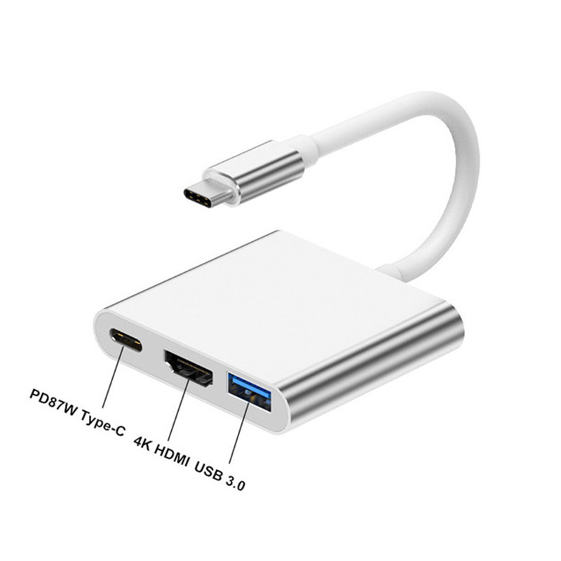 3 in 1 USB Type C Hub to 4K HD - Tablet Ipad Accessories recension och pris