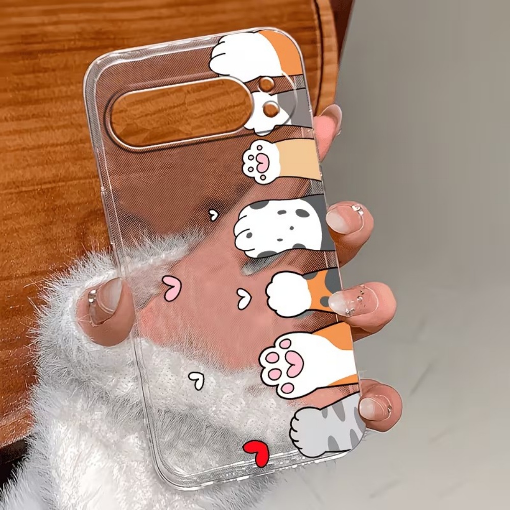Cartoon Cat Paw Print Crystal  - Google Pixel 9 recension och pris