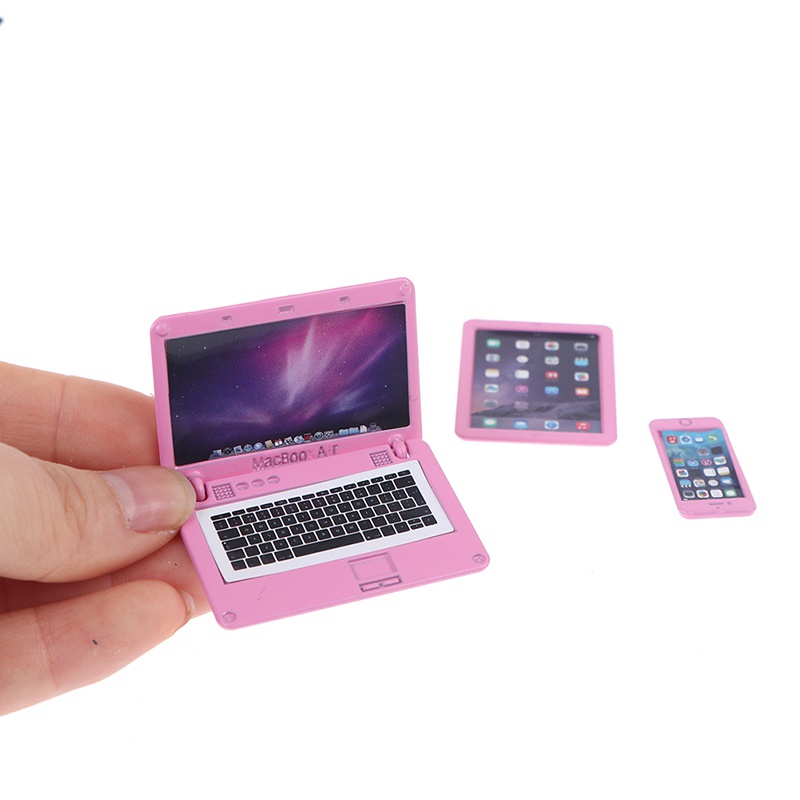 3Pcs/Set Simulation Mini Lapto - Tablet Accessories Set recension och pris