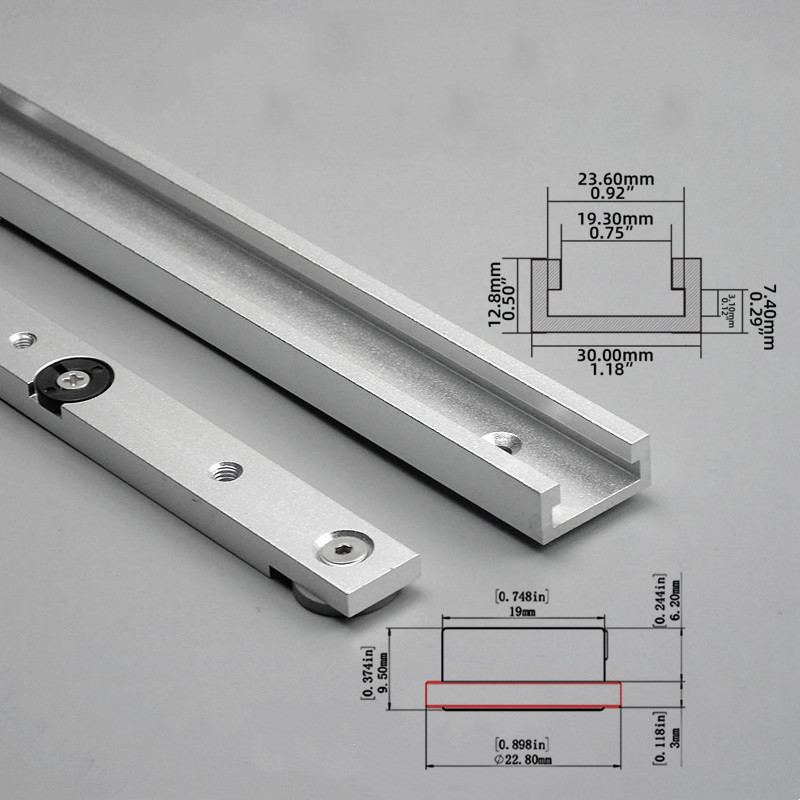 2Pcs T‑Track & Miter Track Jig - Tablet Accessories Set recension och pris
