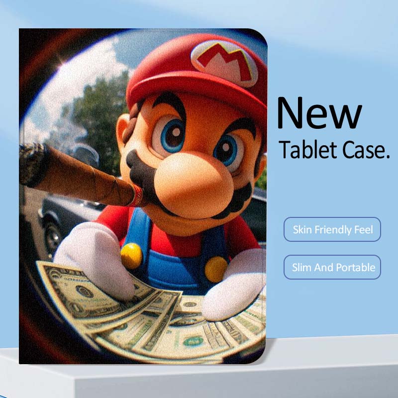 Cartoon M-Marios Art For Samsu - Samsung Tablet A9 Accessories recension och pris