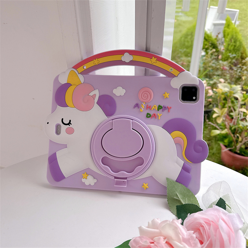 Cartoon Unicorn Kids Stand Tab - Samsung Tablet A9 Accessories recension och pris