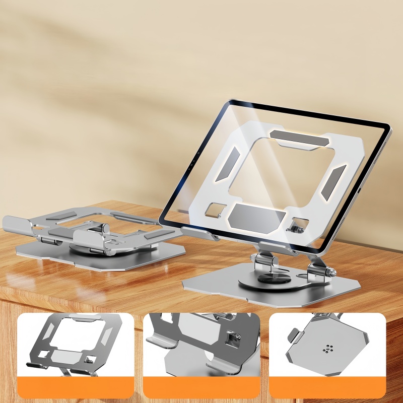 All-Metal Foldable 360° Rotata - Cooling Stand Tablet recension och pris