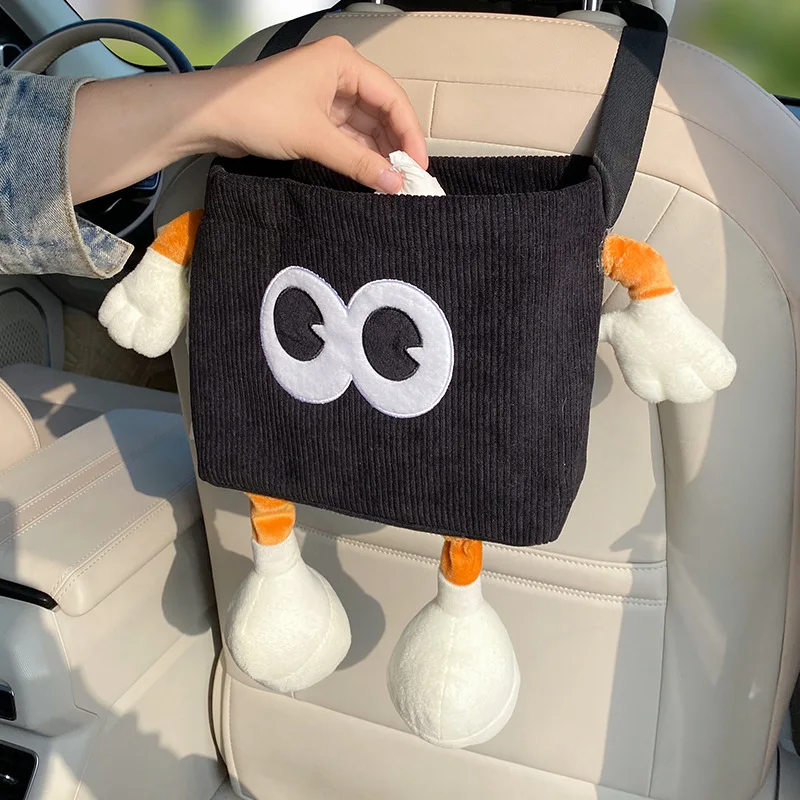 Car Trash Can Bin Cartoon Eye  - Tablet Accessories For Car recension och pris