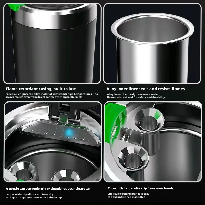 Portable Luminous LED Car Asht - Tablet Accessories For Car recension och pris