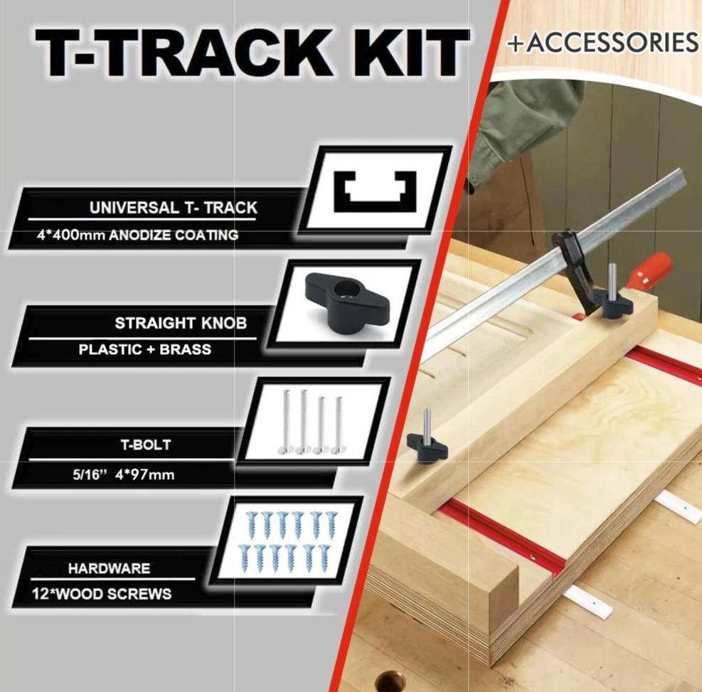 19# T-Track Kit for Router Tab - Tablet Accessories Set recension och pris