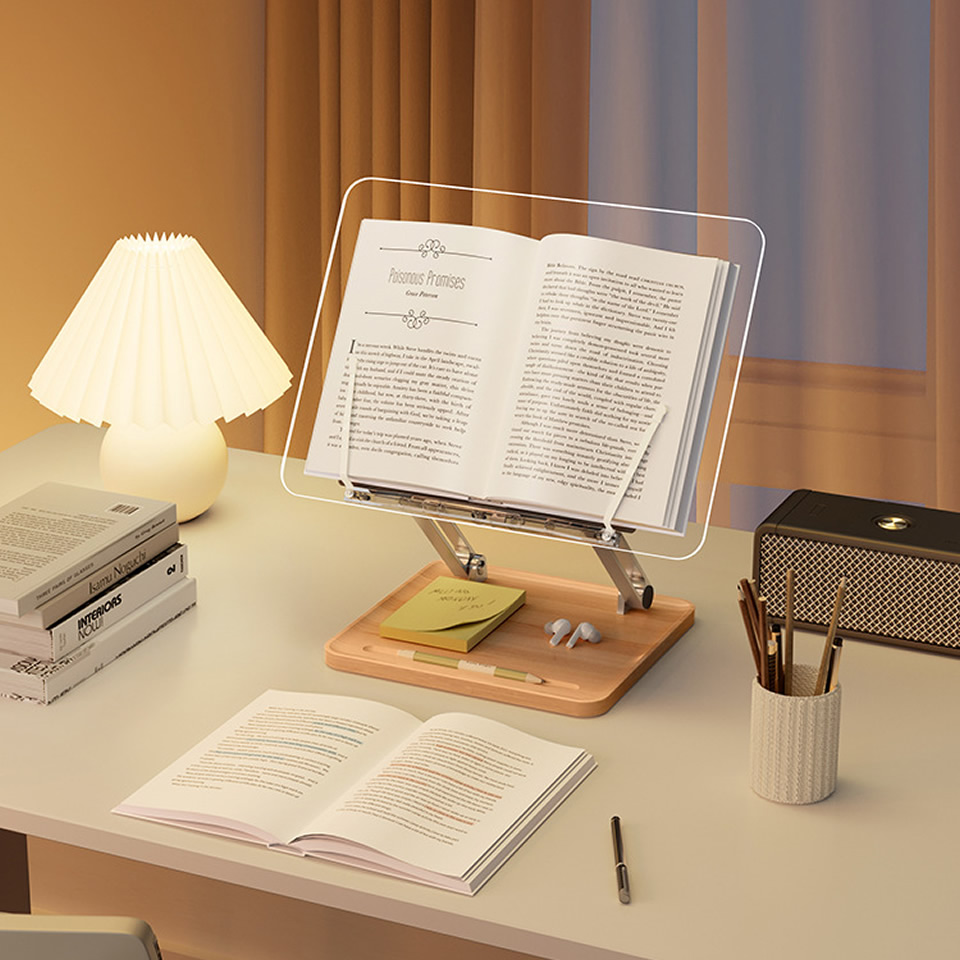 Wooden Reading Stand with Ligh - Useful Tablet Accessories recension och pris