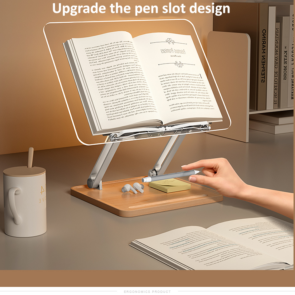 Wooden Reading Stand with Ligh - Useful Tablet Accessories recension och pris
