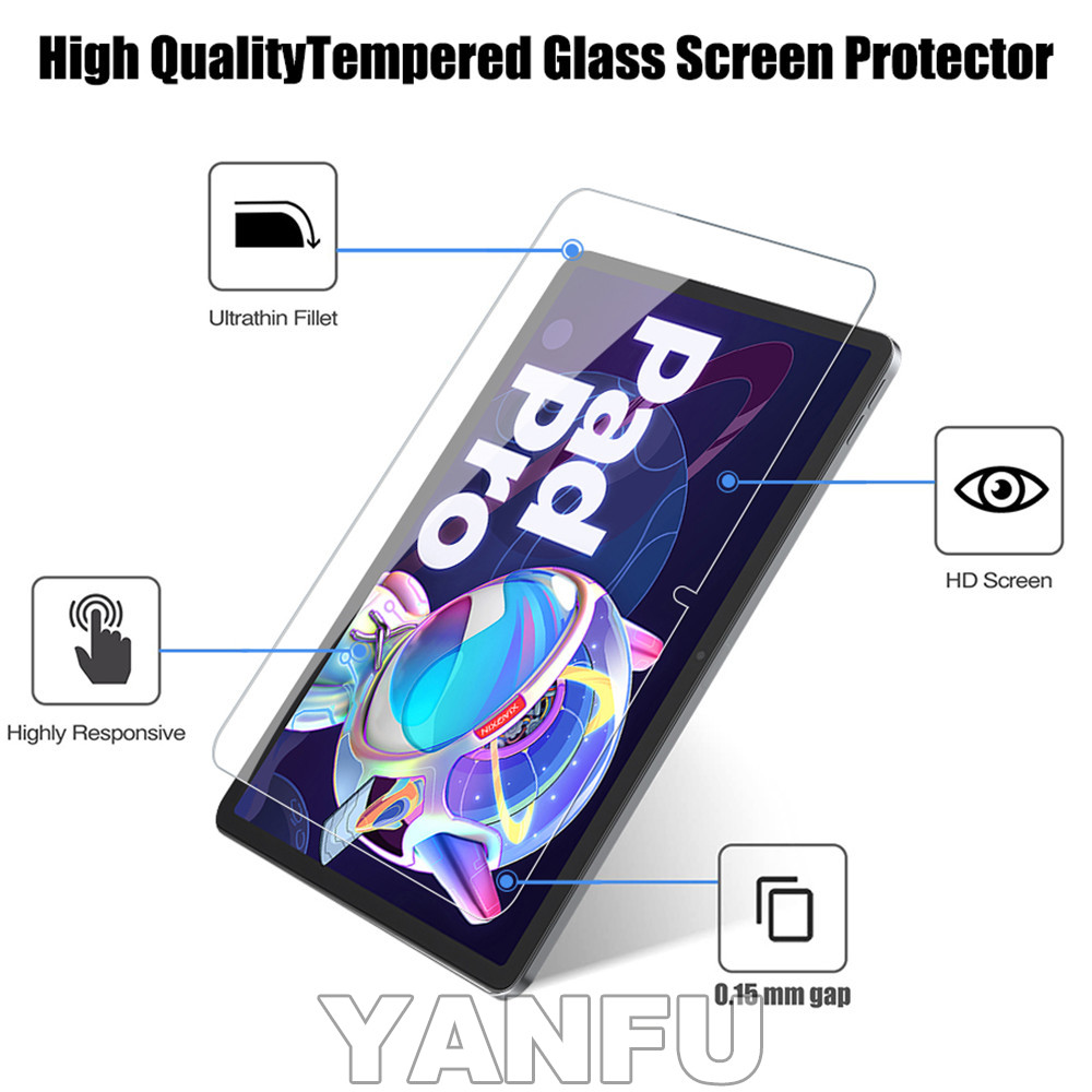 2PCS Tempered Glass Screen Pro - Lenovo Tablet P12 Accessories recension och pris