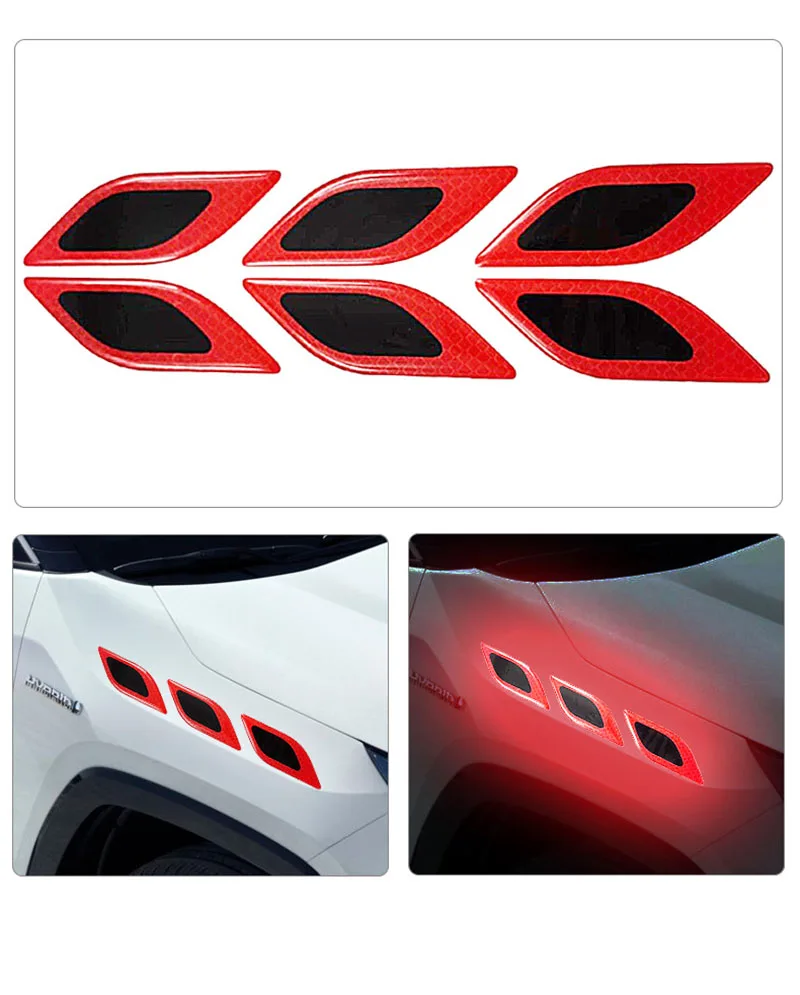 6pcs/Set Car Reflective Sticke - Tablet Accessories Set recension och pris