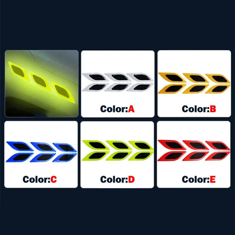 6pcs/Set Car Reflective Sticke - Tablet Accessories Set recension och pris