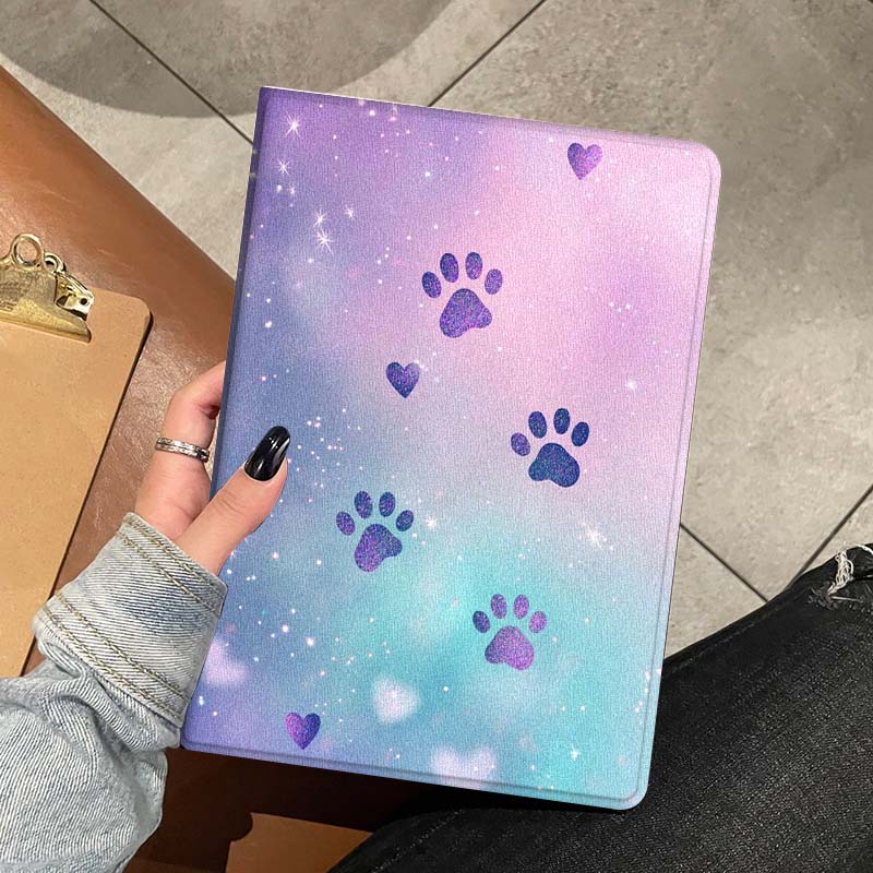 Cartoon Glitter Paw Prints Sof - Lenovo Tablet P12 Accessories recension och pris