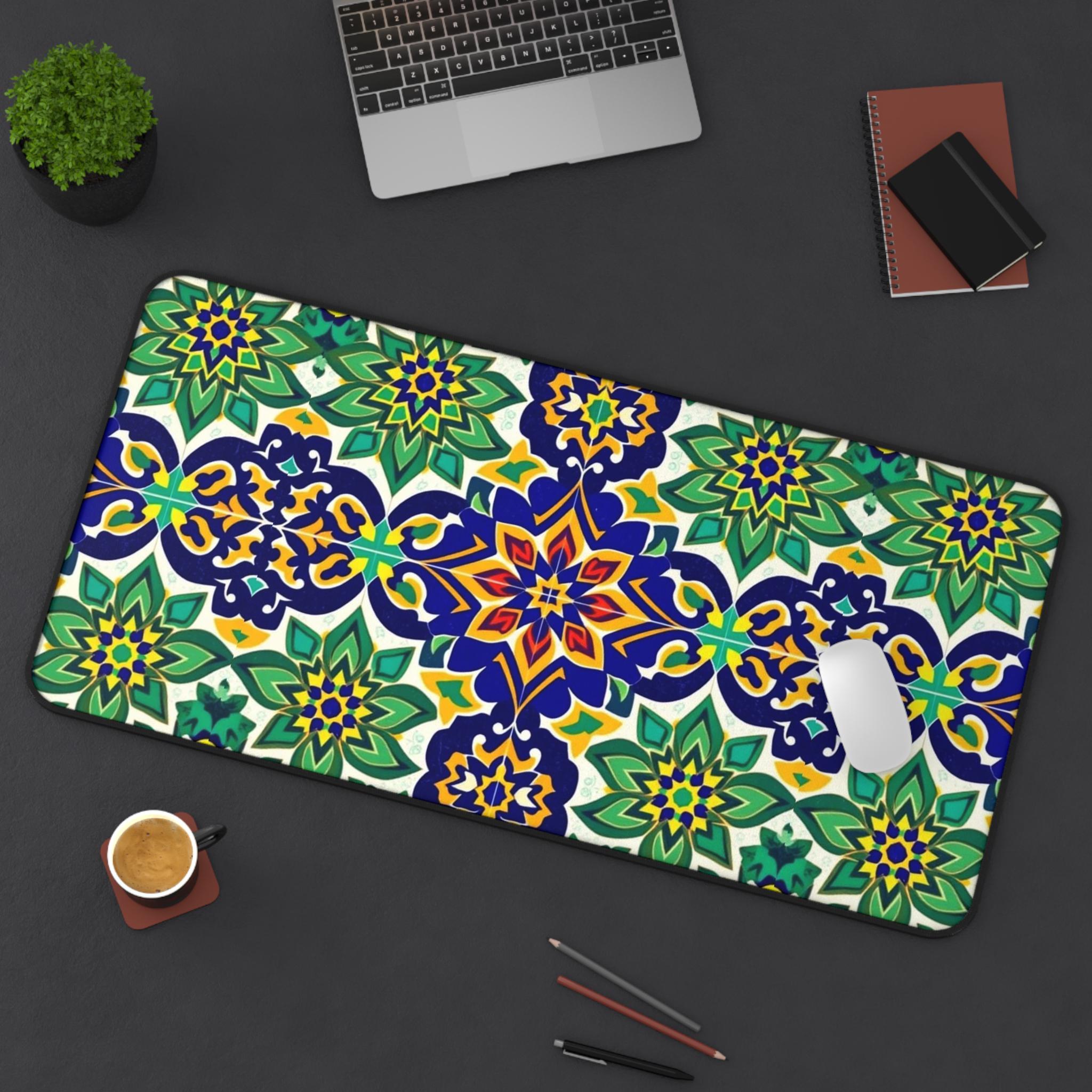 Colorful Floral Table Mat, Sty - Office Table Accessories Unique recension och pris